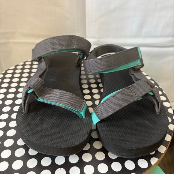 Teva Sandals Womens 7 Gray Original Universal Strap Slip On Waterproof Comfort - Picture 6 of 6